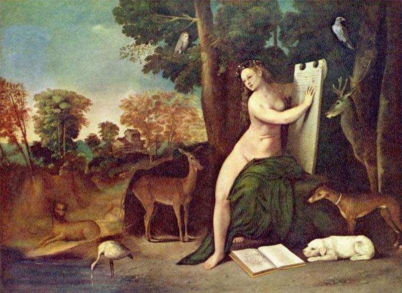 Dosso Dossi Circe and her Lovers in a Landscape